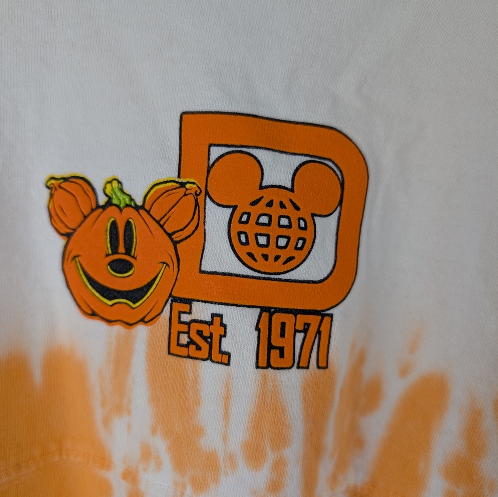 Walt Disney World Candy Corn Tie-dye Spirit Jersey Shirt Mickey Goofy - Small - Picture 3 of 11